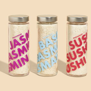 Reisglas für Basmati, Sushi und Jasmin Reis